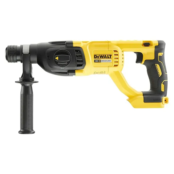 Dewalt XR Akumulatorski kombinirani čekić DCH133NT - 18 V, Bez akumulatora, Broj okretaja pri praznom hodu: 0 okr/min - 1.550 okr/min, Jačina pojedinog udarca: 2,6 J - Pogled sprijeda