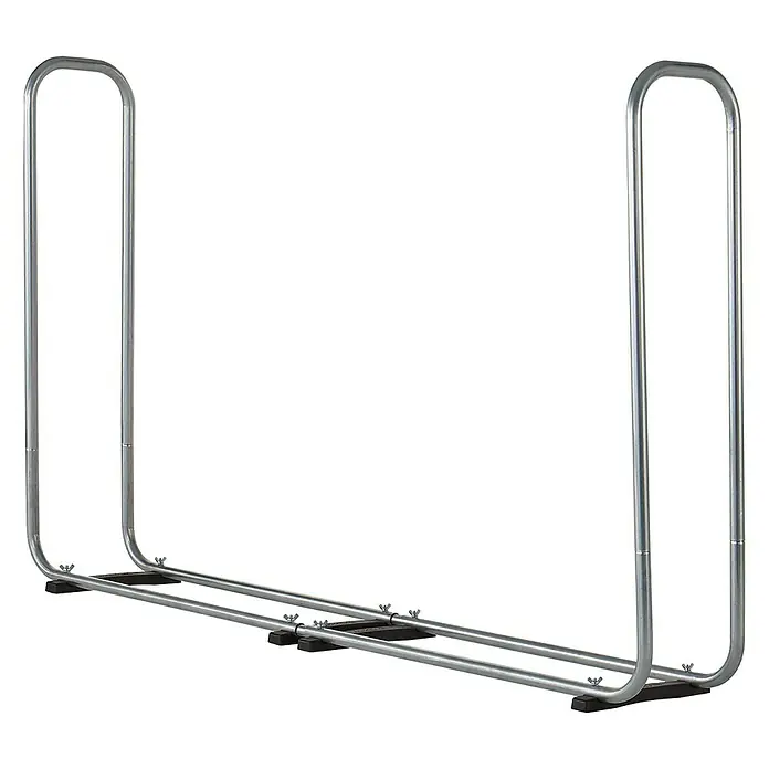 Wolfcraft Estantería para leña 5125000 - An x Al: 25,6 x 146 cm, Aluminio