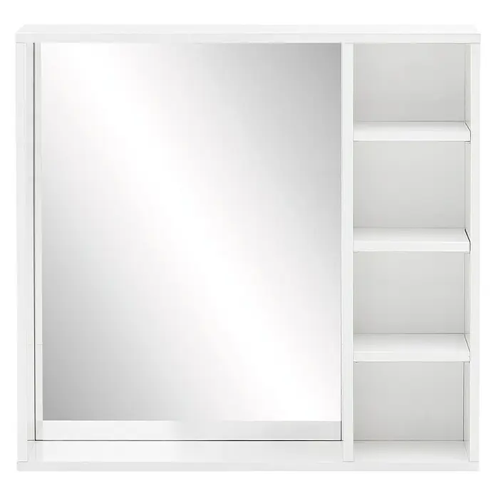 Schildmeyer Edia Spiegel - 16 x 73 x 73 cm, Weiß - Vorderansicht