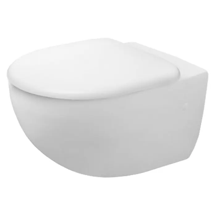 Duravit Architec Wand-WC Typ 1 - Mit Spülrand, Ohne Spezialglasur, Spülform: Tief, WC Abgang: Waagerecht, Weiß - Vorderansicht