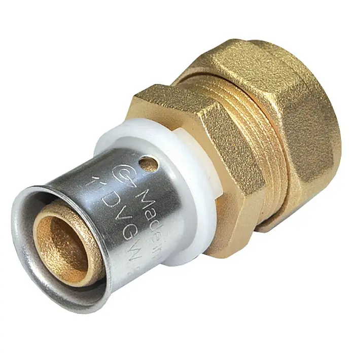 Press-Übergangsstück - Durchmesser: 20 mm, Innengewinde: ½″