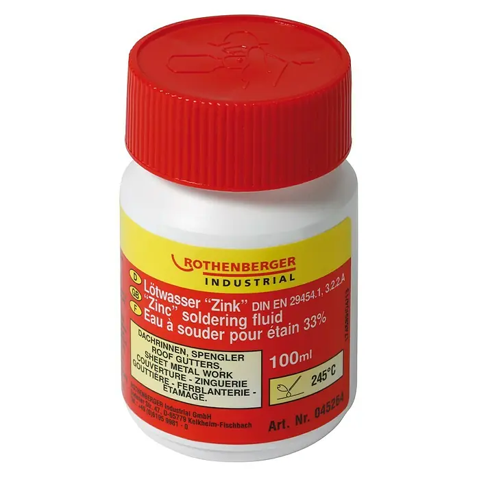 Rothenberger Industrial Voda za lemljenje Zink - 100 ml - Pogled sprijeda