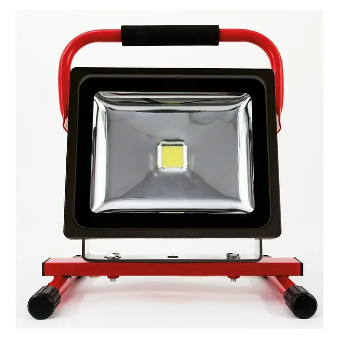 LED-Akkustrahler - 30 W, Tageslichtweiß, IP44 - Vorderansicht