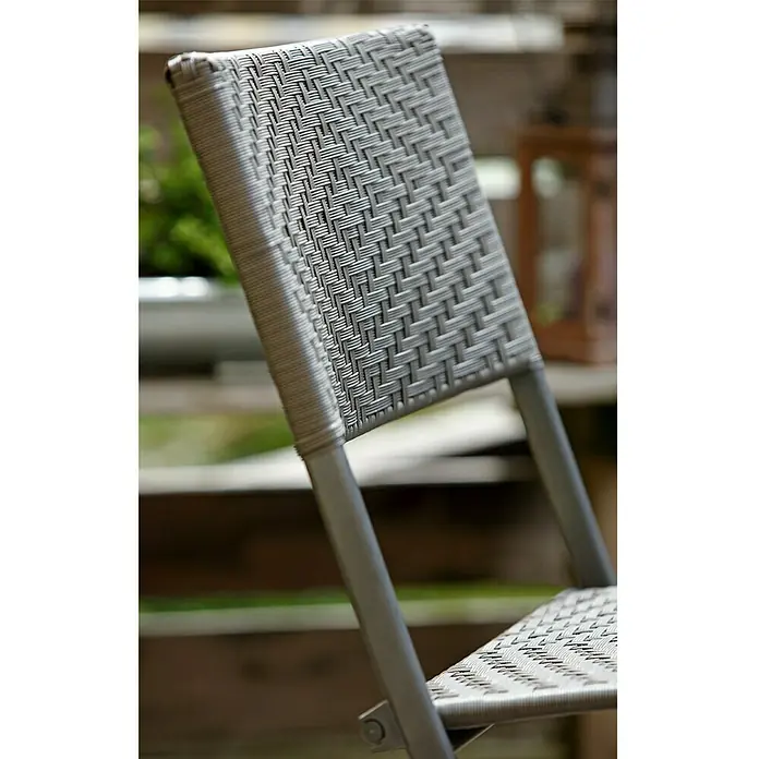 Sunfun Neila Gartenstuhl - Breite: 46 cm, Polyrattan, Klappbar
