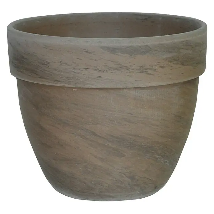 Pflanztopf Levante - Außenmaß (Ø x H): 19 x 16 cm, Naturmaterialien, Basalt