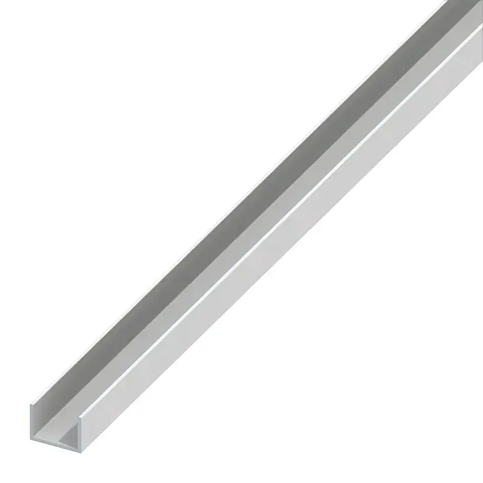 Kantoflex U-profil - D x Š x V: 1.000 x 10 x 12 mm, Debljina: 1 mm, Tvrdi PVC - Pogled s lijeve strane