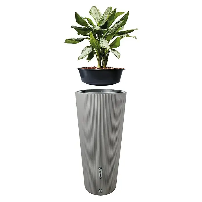 Garantia Classic Line Regenspeicher - Zinkgrau, 220 l - Detailaufnahme