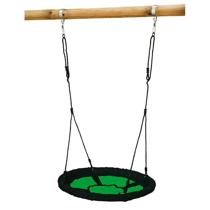 Nestschaukel - Durchmesser: 98 cm, Polyethylen, Apfelgrün/Schwarz