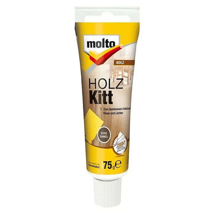 Molto Holzkitt - 50 ml, Eiche Dunkel - Vorderansicht