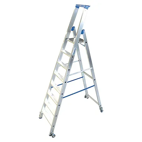Krause Stabilo Stufenstehleiter Fahrbar