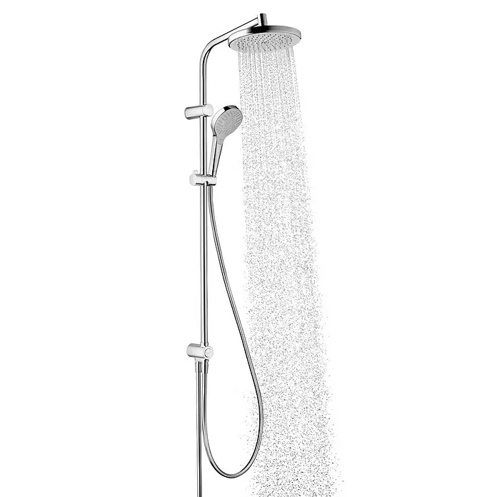 Hansgrohe Sustav tuš garniture My Select S Showerpipe 220 - Razmak provrta: 88 cm, Broj vrsta mlaza: 3 Kom., Krom