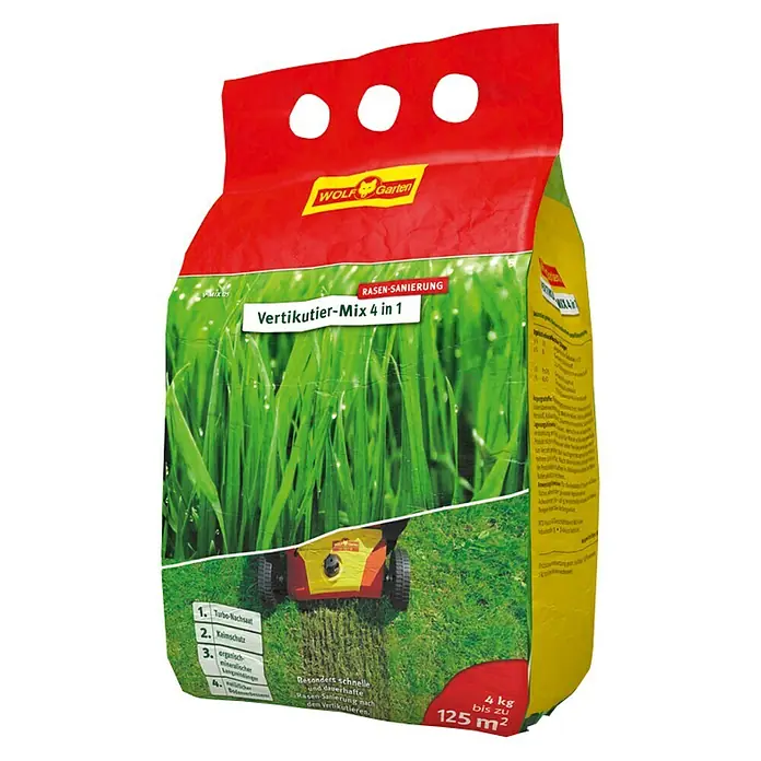 Wolf-Garten Vertikutier-Mix 4 in 1 - 4 kg, 125 m²