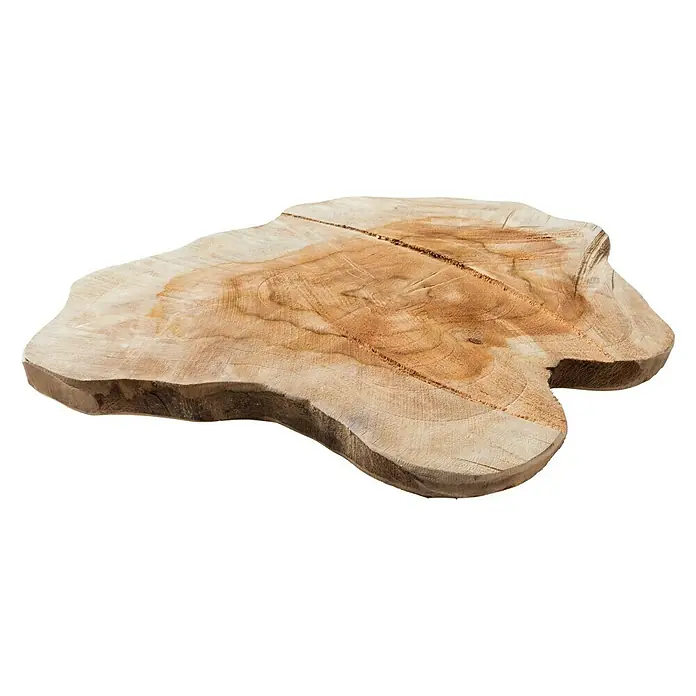 Baumscheibe - Teak, Unbehandelt, Durchmesser: 1 cm - 35 cm