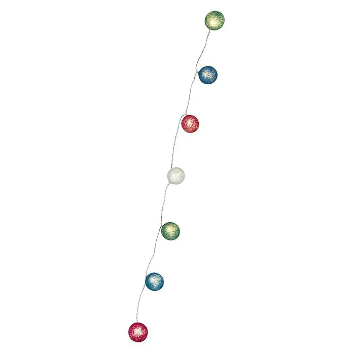 Globo Guirnalda luminosa LED Venuto - Para interior, 10 luces, Longitud del cable: 1,35 m, Multicolor