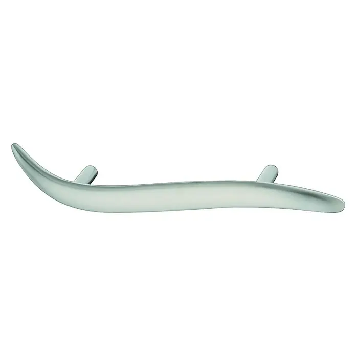 Ručka za namještaj - D x Š x V: 177 x 35 x 27 mm, Ostalo, Poniklano - Pogled sprijeda