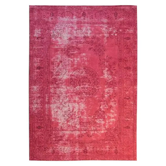 Kayoom Teppich Select 375 - Rot, L x B: 170 x 120 cm, 50% Baumwolle, 50% Polyester Chenille - Vorderansicht