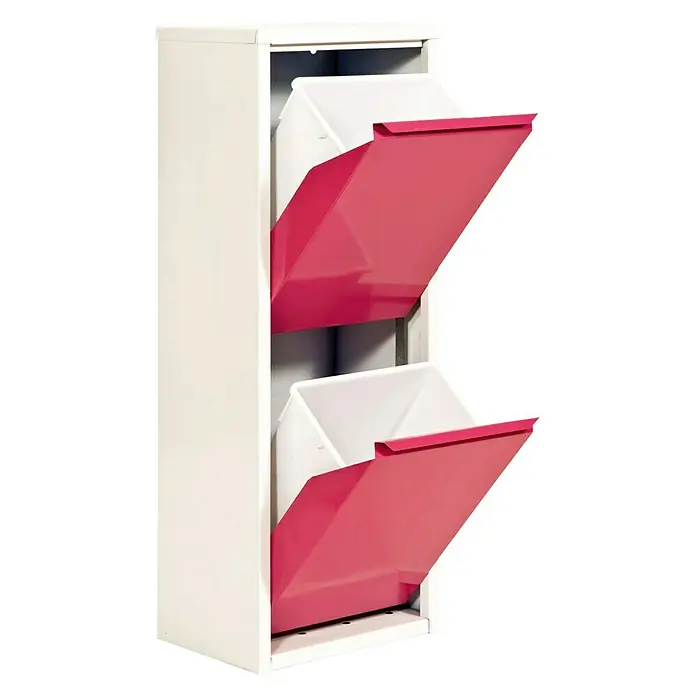 Simonrack Armario auxiliar - L x An x Al: 25 x 34 x 92 cm, Compartimentos con 2 cubetas extraíbles, Fucsia
