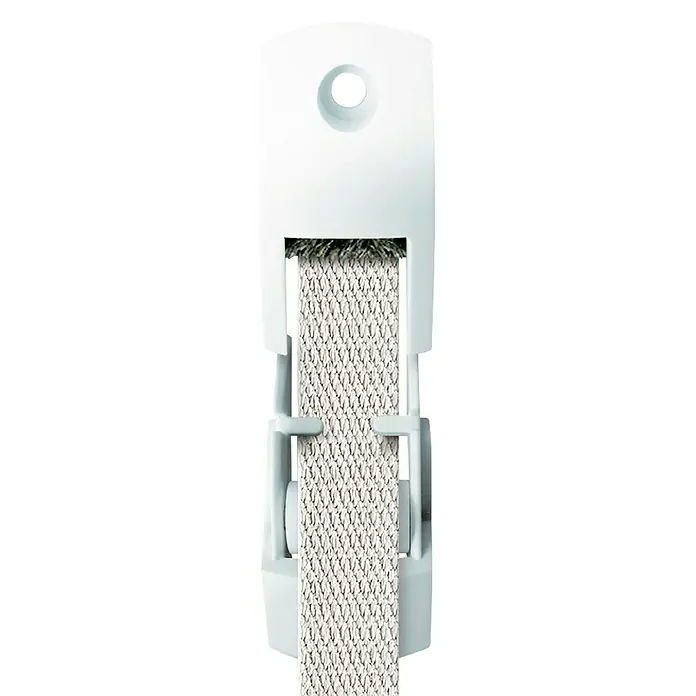 Schellenberg Duo Guía para correa de persiana Mini - L x An x Al: 6,1 x 1,5 x 2,5 cm, Apto para: Mini sistemas de persianas enrollables, Blanco