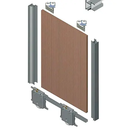 Herraje para puerta corredera de armario RT16