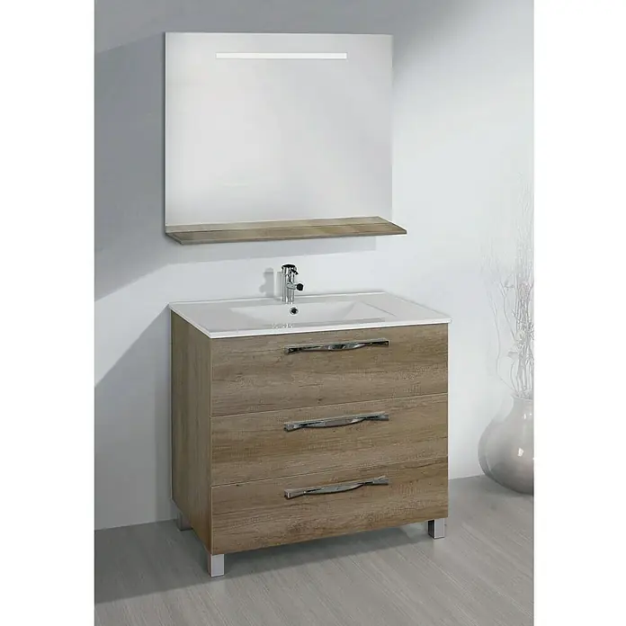 Mueble de lavabo Tree - 46 x 80 x 85 cm, Nature
