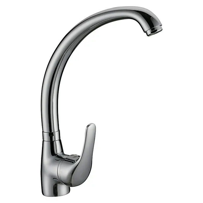 Grifo de cocina Astral - Cromo, Brillante, Caño alto