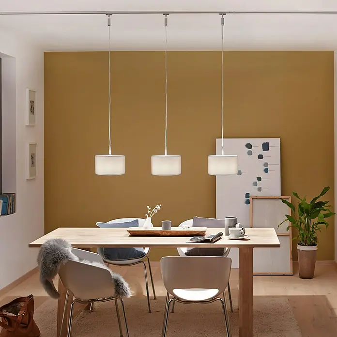 Paulmann DecoSystems Lampenschirm Tessa - Durchmesser: 25 cm, Creme, Textil, Form: Rund - Stimmungsaufnahme