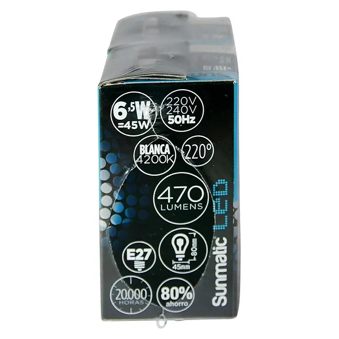 Sunmatic Bombilla LED - 2 uds., E27, 6,5 W, Color de luz: Blanco neutro, No regulable