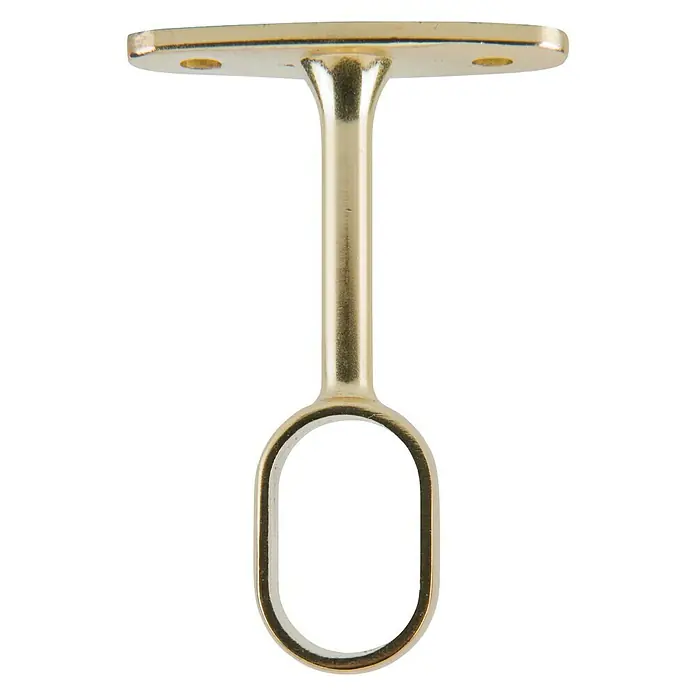Soporte de techo Central Ovalado - Oro, L x An x Al: 7,1 x 1,8 x 4,9 cm, Atornillado