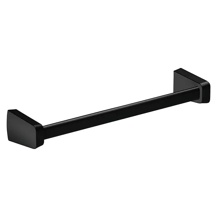 Creabath Soul Black Toallero para baño - Ancho: 32,3 cm, Negro, Mate