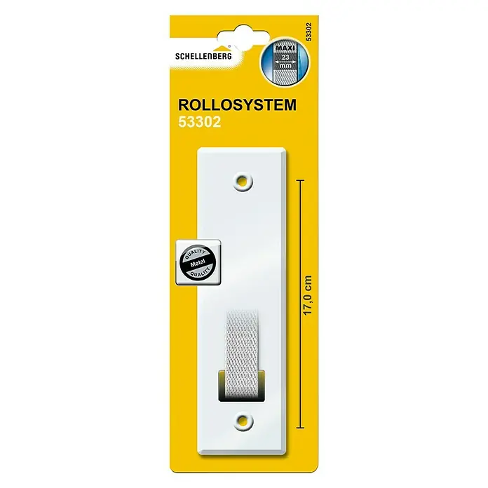 Schellenberg Embellecedor 53302 - Distancia entre orificios: 170 mm, Anchura de la correa: 23 mm, Metal