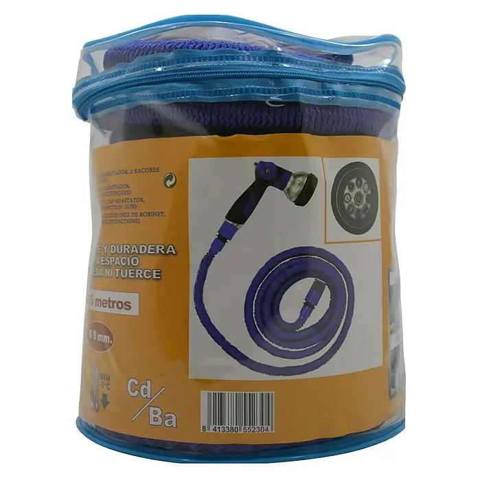 Manguera extensible con pistola 8F - Largo: 22,5 m