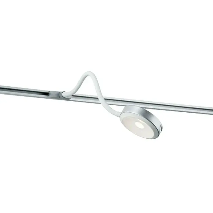 Paulmann URail LED-Leseleuchte Discus - 1-flammig, 5,5 W, Lichtfarbe: Warmweiß, Schwenkbar - Vorderansicht
