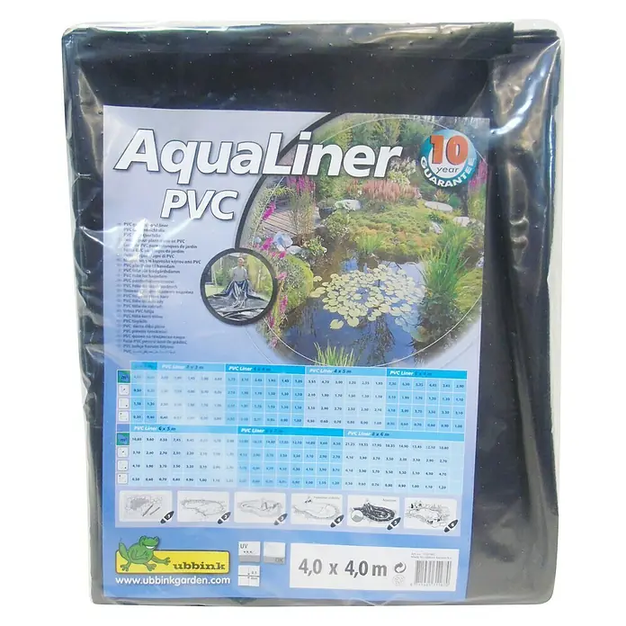 Ubbink PVC-Teichfolie AquaLiner - Stärke: 1 mm, L x B: 4 x 4 m - Vorderansicht