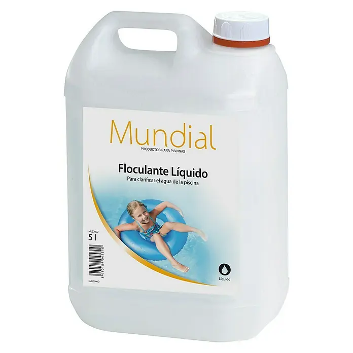 Mundial Floculante para piscina Líquido - 5 l, Apto para: Piscinas