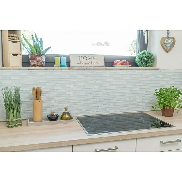 Mosaikfliese Verbund Crystal Mix XCM VSW75 - 29,8 x 30,4 cm, Weiß/Grau, Glänzend - Stimmungsaufnahme