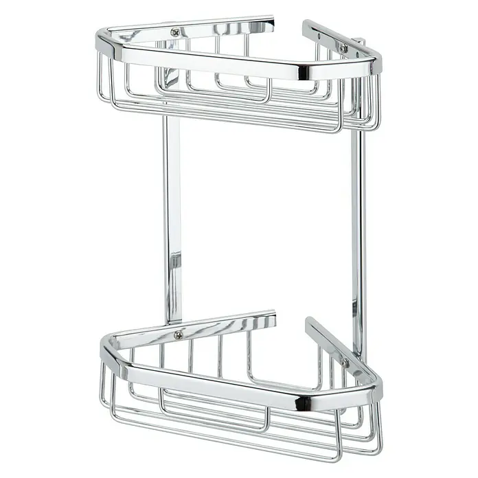 Camargue Cesta de baño Matteo - 14 x 20,5 x 26,3 cm, Cromo, Brillante - Vista frontal