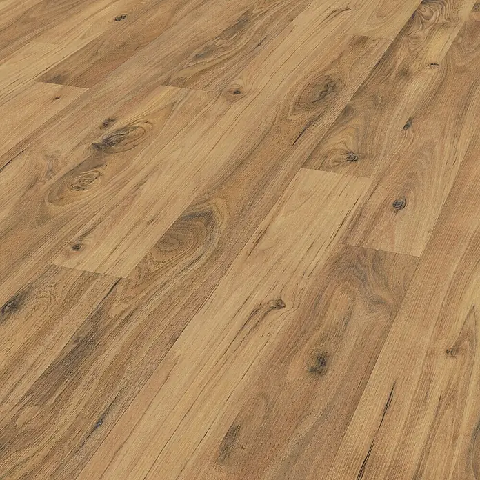 LOGOCLIC Silentos Laminat Hickory Morino - 1.285 x 192 x 9 mm, Rustikalni pod - Detaljan prikaz