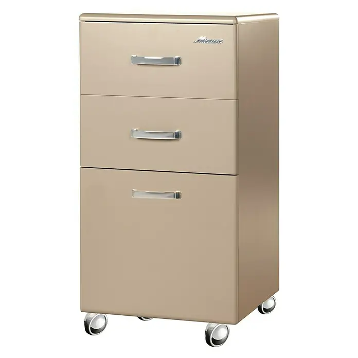 Phönix Miami Rollcontainer - L x B x H: 40 x 36 x 70 cm, Taupe, Anzahl Schubladen: 2 Stk. - Linke Seitenansicht