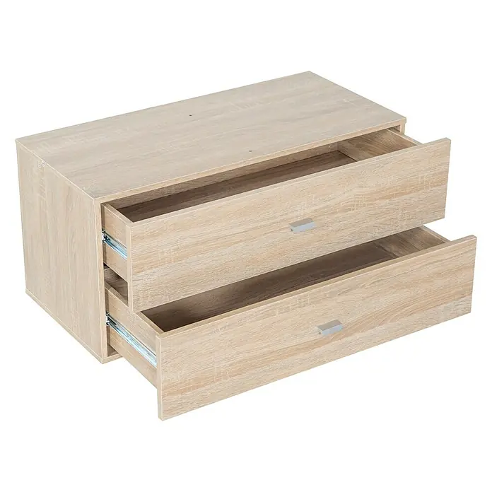 Phönix Fortuna Container - L x B x H: 34 x 69,8 x 34 cm, Anzahl Schubladen: 2 Stk., Braun - Linke Seitenansicht