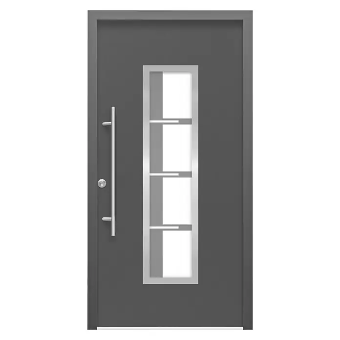 Splendoor Haustür Thermodoor SP40EA RC2 - 110 x 210 cm, DIN Anschlag: Links, Edel-Anthrazit - Detailaufnahme