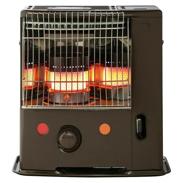 Qlima Estufa de parafina Tectro R133TC - 2,3 kW, Volumen del depósito: 3,8 l, Marrón