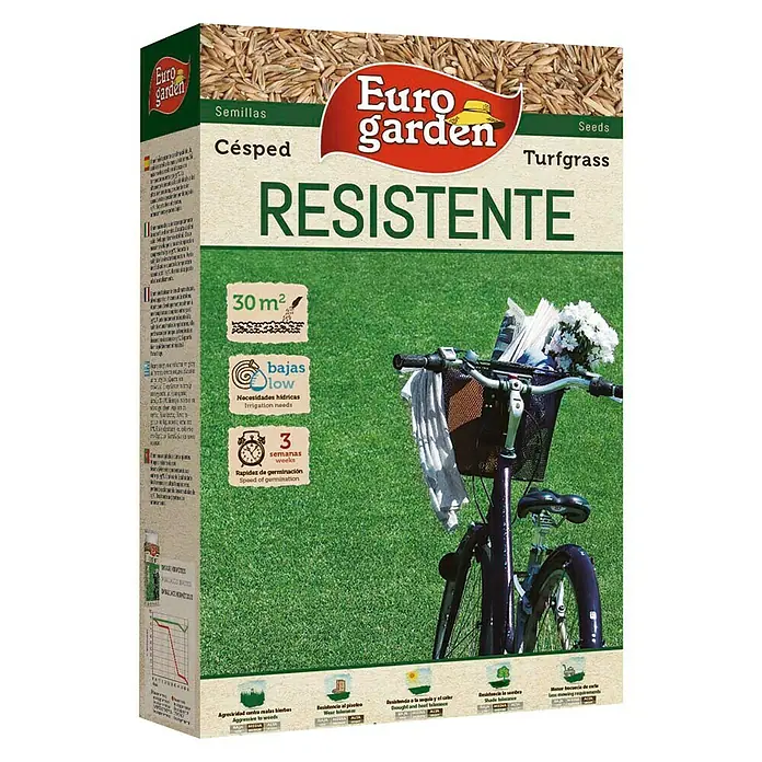 Euro Garden Semillas de césped resistente - 1 kg, 30 m²