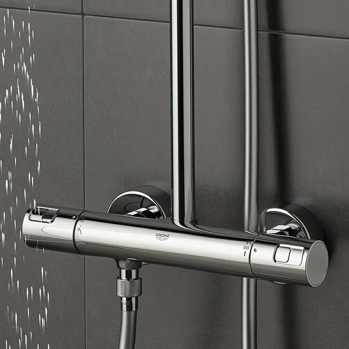 Grohe Vitalio Joy Combinado de ducha System 180 - Con estabilizador de flujo, Número de funciones: 3 ud., Cromo