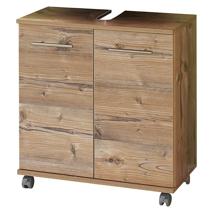Schildmeyer Isola Waschtischunterschrank - 60 x 33 x 63,5 cm, Silberfichte - Rechte Seitenansicht
