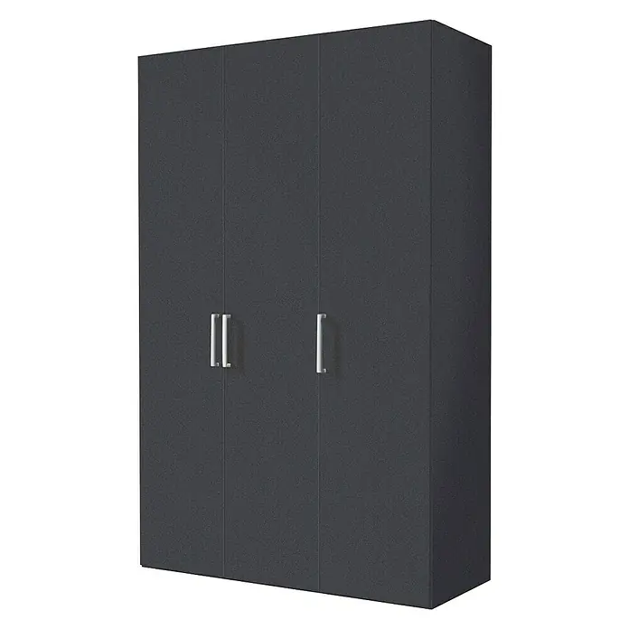 Express Möbel Drehtürschrank Brooklyn - L x B x H: 58 x 150 x 216 cm, Graphit, Ohne Spiegel - Rechte Seitenansicht