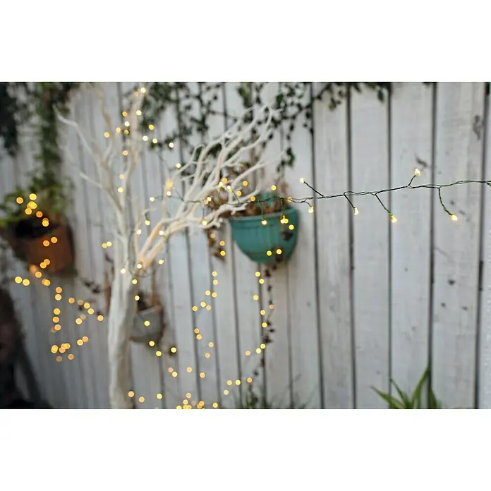 Tween Light Guirnalda luminosa LED - Para exterior, 200 luces, 8 m, Blanco cálido