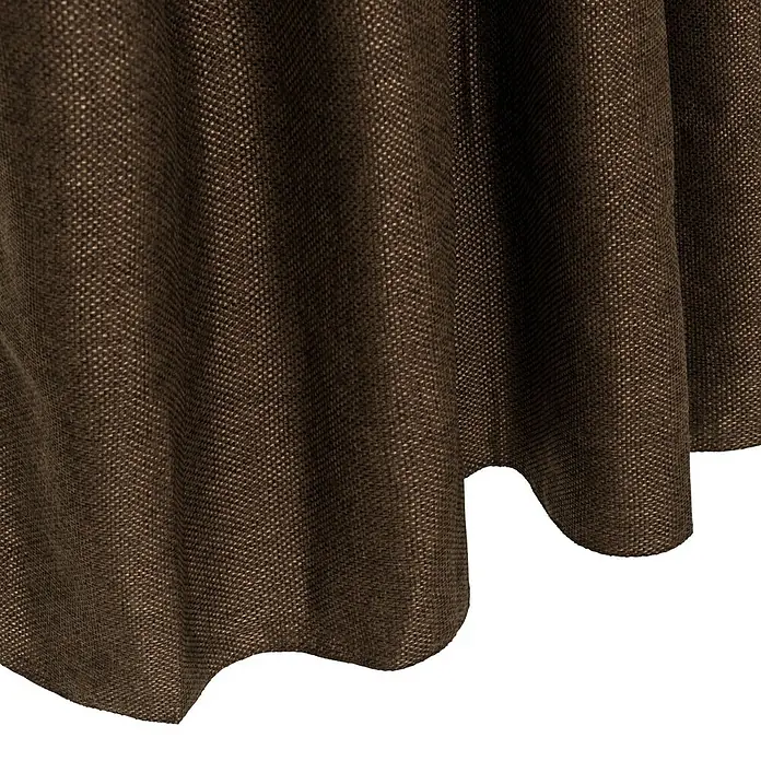 Cortina con ollaos Cindy - 140 x 270 cm, 100% poliéster, Chocolate