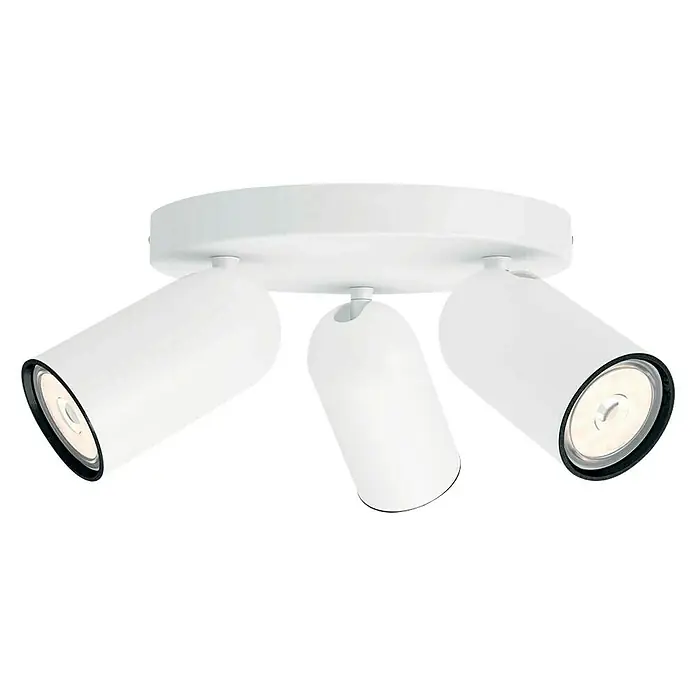 Philips Regleta Pongee - 5,5 W, L x An x Al: 22,4 x 22,4 x 8,2 cm, Blanco, GU10