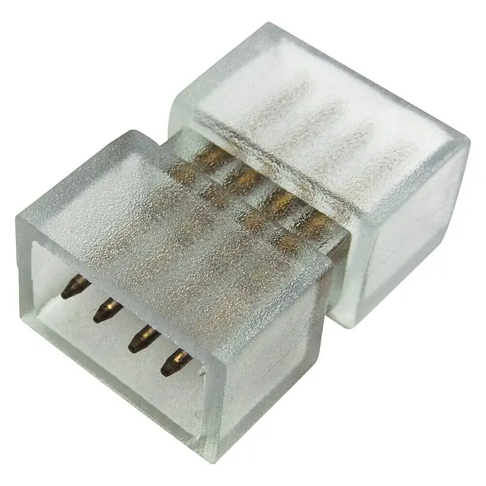 Alverlamp Conector recto para tiras LED RGB - Resistente a la vibración