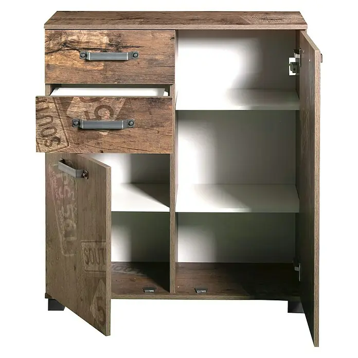 Schildmeyer Milan Unterschrank - 81 x 32 x 95 cm, Panamaeiche - Anwendungsbeispiel